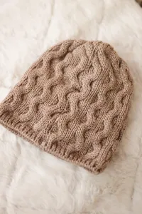 marka niezdefiniowana Čapica s fleece Teresa K285 tmavo béžová