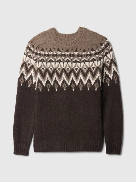 GAP  Pánsky sveter s prímesou vlny Fair Isle 521698-05 Veľkosť: XL