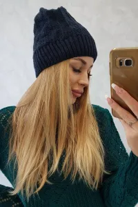 Kesi Čapica s fleece Anna K238 námornícka modrá