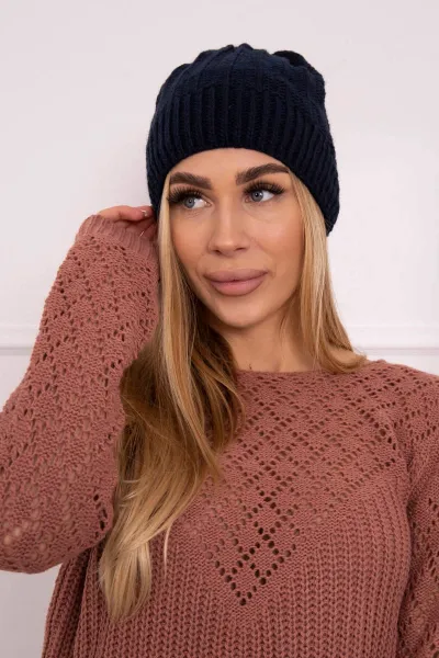 Kesi Čapica s fleece Anna K238 námornícka modrá