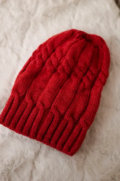 Kesi Čapica s fleece Iwona K221 bordová