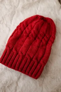Kesi Čapica s fleece Iwona K221 bordová