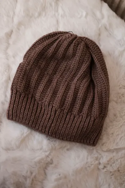Kesi Čapica s fleece Anna K238 mocca