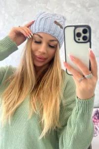 Kesi Čapica s fleece Paulina K227 modrá