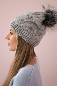 Kesi Čapica s fleece Ela K242 svetlo šedá