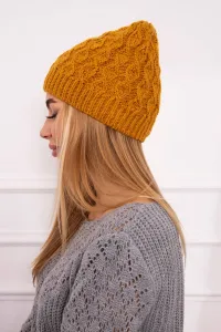 Kesi Čapica s fleece Roma K224 horčica