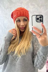 Kesi Čapica s fleece Justyna K253 ruda
