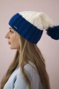 Kesi Čapica s fleece Paris K212 ecru+chrpa