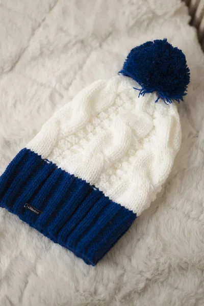 Kesi Čapica s fleece Paris K212 ecru+chrpa