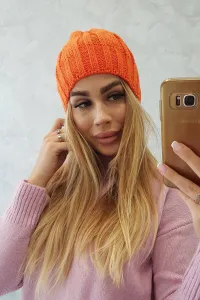 Kesi Čapica s fleece Ida K320 oranžová