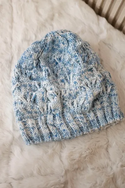 Kesi Čapica s fleece Roksana K209 modrá