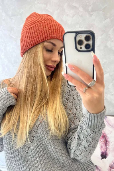 Kesi Čiapka tenká Oliwia K252 ruda