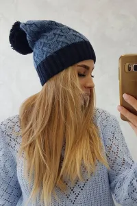 Kesi Čapica s fleece Bibiana K264 námornícka modrá + rifle