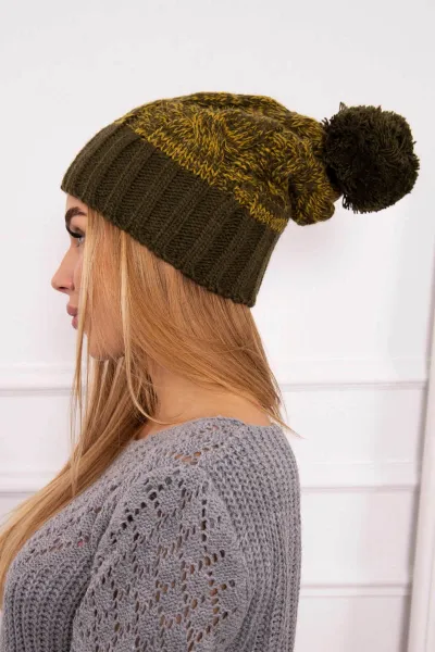 Kesi Čapica s fleece Paryż K213 modrá + kiwi