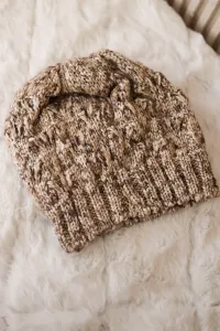 Kesi Čapica s fleece Roksana K209 tmavo béžová