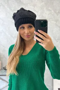 Kesi Dámska čiapka Klarysa K393 čierna