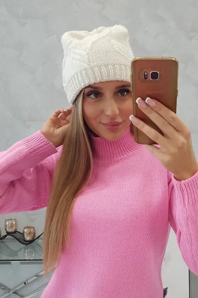 Kesi Dámska čiapka Majka K376 ecru