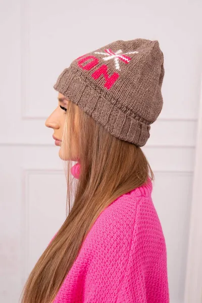 Kesi Dámska čiapka London K385 mocca