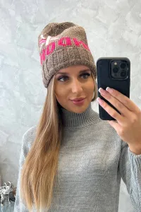 Kesi Dámska čiapka London K385 mocca