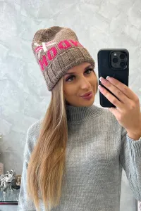 Kesi Dámska čiapka London K385 mocca