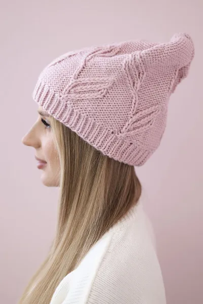 Kesi Dámska čiapka Majka K376 púdrovo ružová