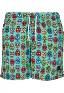 Calavera aop swim shorts pattern