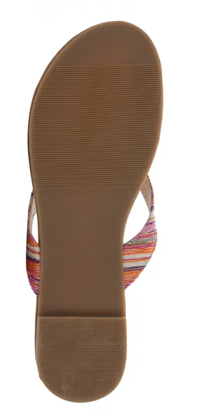 Women's flip-flops LOAP HERBA Brown/Grey