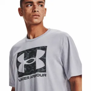 Pánske tričko s krátkym rukávom UNDER ARMOUR UA ABC CAMO BOXED LOGO SS-GRY
