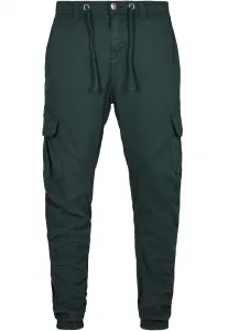 Nohavice na jogging Cargo, farba zelená.