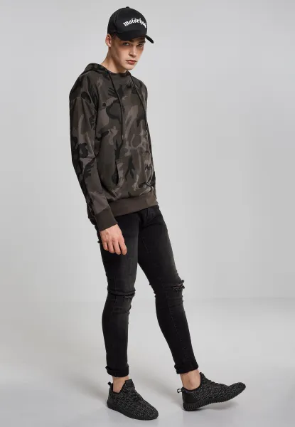 Camo High Neck Hoody Dark Camouflage