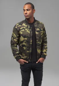 Bunda s maskáčovým vzorom Light Camo Bomber woodcamo