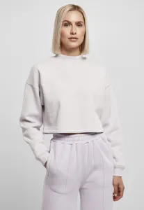 Women's Haircut Oversized Sweat High Neck Crew Soft Lilac