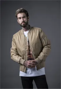 Základná bomber bunda béžová