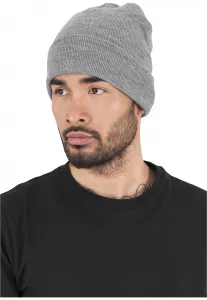 Long cap of heavy heather gray color