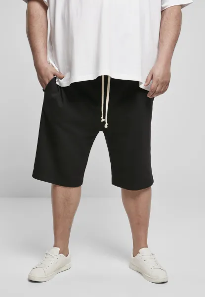 Black sweatpants with low crotch