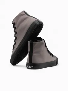 Ombre Men's shoes sneakers in combined materials - graphite