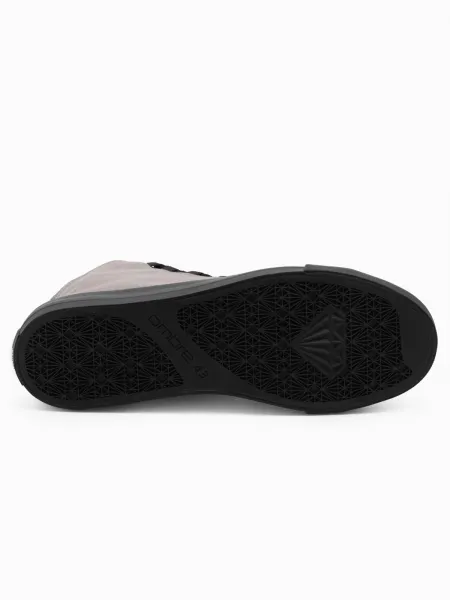 Ombre Men's shoes sneakers in combined materials - graphite
