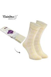 ZOOKSY/RAINBOW SOCKS Ponožky dúhových ponožiek biela čokoláda 1 pár