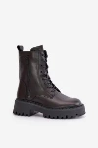 BIG STAR SHOES Kožené Zateplené Čižmy Pracovné Dámske Big Star