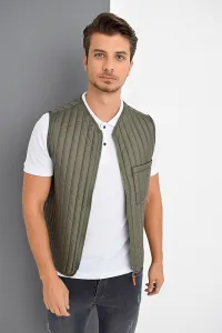 Y8611 DEWBERRY MEN'S VEST-KHAKI