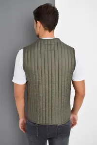 Y8611 DEWBERRY MEN'S VEST-KHAKI