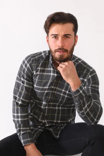 G701 DEWBERRY MEN'S SHIRTS-BLACK