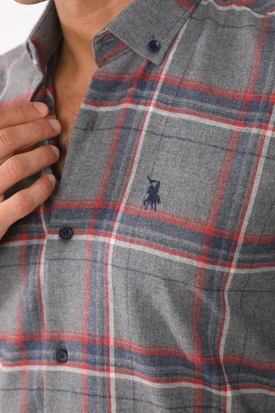G708 DEWBERRY MEN'S SHIRT-ANTHRACITE