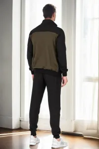 74886 Dewberry Mens Tracksuit Set-Khaki