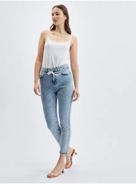 Svetlomodré dámske slim fit džínsy ORSAY