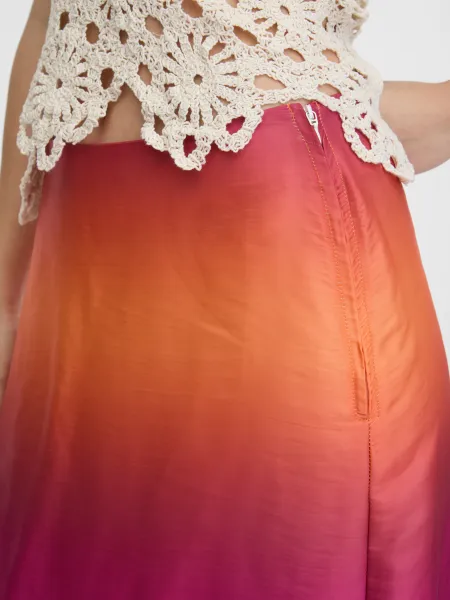 Dámska maxi sukňa s ombré efektom