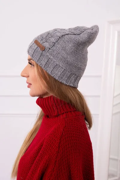 Kesi Čapica s fleece Ula K271 sivá