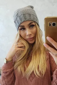 Kesi Čapica s fleece Ula K271 sivá