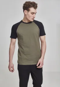 Raglan contrast t-shirt olv/bl