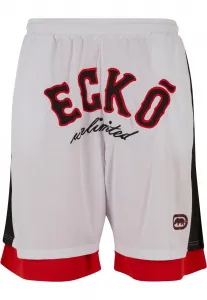 Společnost Ecko Unltd. BBALL Shorts - White/Red